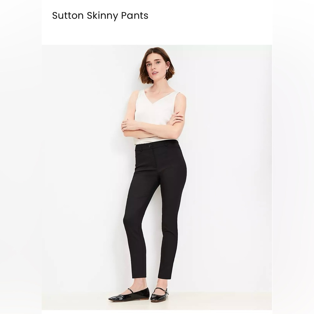 NWOT LOFT Black Skinny Pants